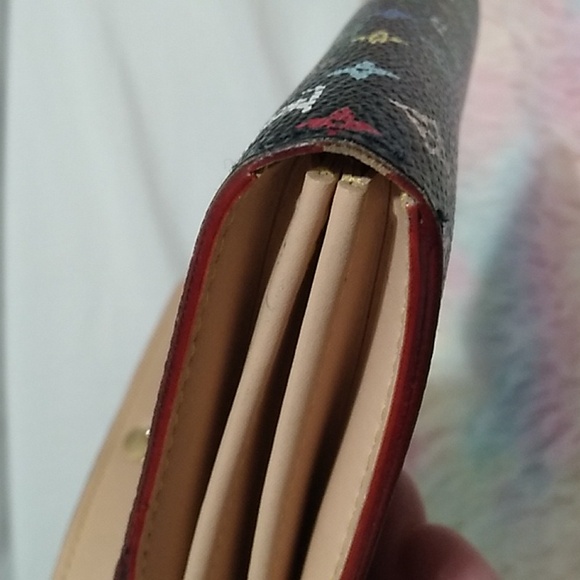 SALE! Auth Louis Vuitton Takashi Murakami Portefeiulle Sarah Collectible Wallet - Picture 12 of 14